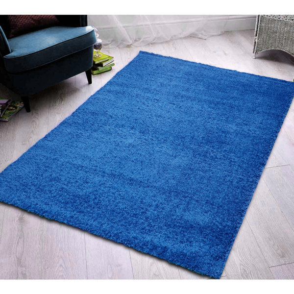 Ebern Designs Tufted Blue Rug Wayfair.co.uk